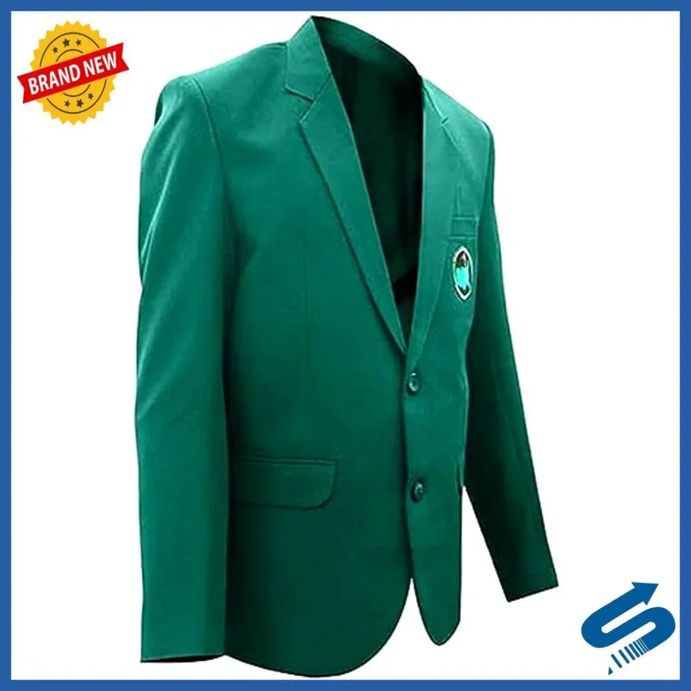 Men's Regular Fit Cotton Sport Coat Blazer Button Closure Golf Tournament